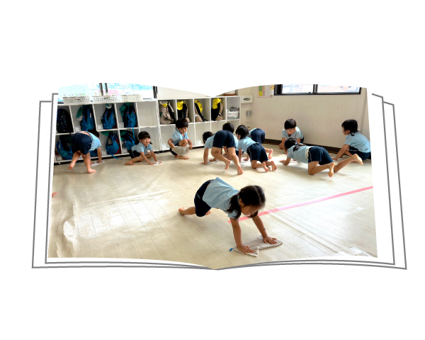 よつばの１日　デイリープログラム　おやつ・歯みがき・掃除